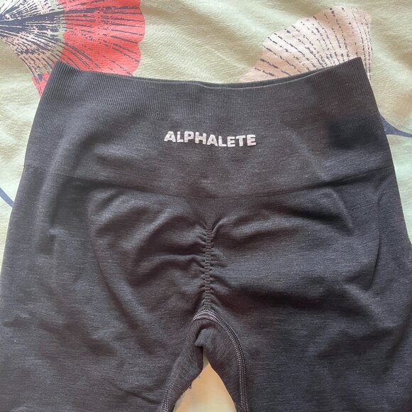 Alphalete Amplify Leggings Black Marl Small EUC - Picture 2 of 5